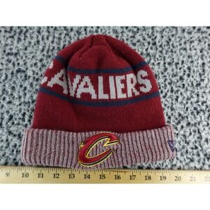 New Era‎ Cleveland Cavaliers Knit Beanie Hat Burgundy NBA Basketball Sports